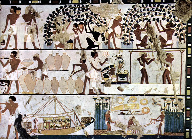 Rượu vang thời Ai Cập cổ đại